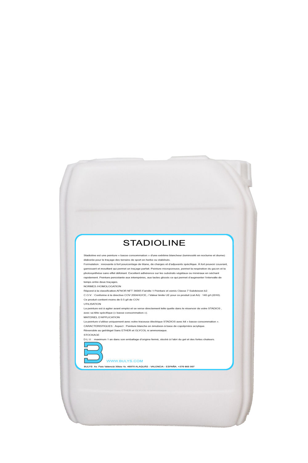 Peinture traçage blanche terrain de sport, stade, Stadioline, traçage stade, BULYS Peinture traçage blanche terrain de sport, stade, Stadioline, traçage stade, BULYS
